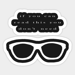 Glasses Sticker